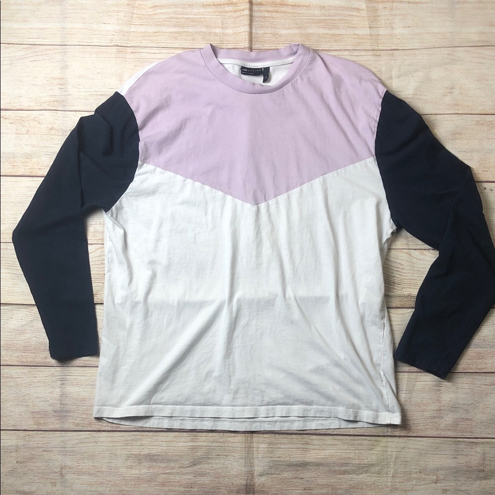 ASOS Men's Tri-Tone Long‎ Sleeve Shirt